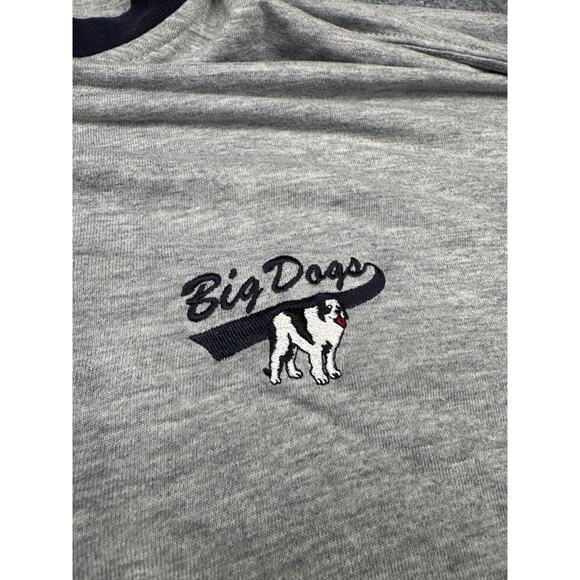 Vintage Big Dogs Two-Tone Henley Shirt 3X - Picture 7 of 13